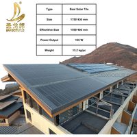 Tuile photovoltaïque complète résistante aux hautes températures, production d'énergie stable par temps chaud