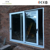Fenêtre coulissante en aluminium à triple vitrage, insonorisée, à isolation thermique, conforme à la norme NFRC Energy Star USA, avec moustiquaire.