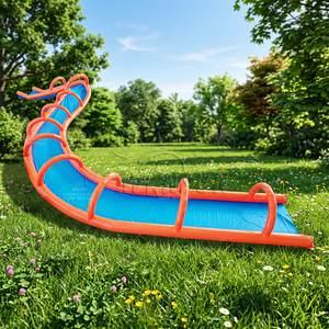 Nouveau design de toboggan aquatique circulaire géant en PVC pour parc aquatique commercial extérieur, hermétique, pour centre commercial - Product Image 1