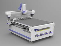 Routeur CNC Syntec 4*4 pieds 1212 à 4 axes avec refroidissement par eau, moteur de broche 4,5 kW et pompe pour le travail du bois et la sculpture 3D