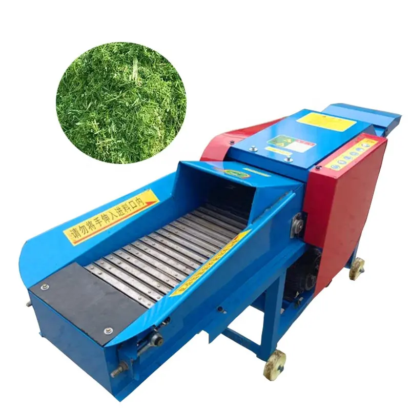 Automation Animal Feed Corn Straw Fodder Crusher Hay Chaff Cutter Grass Shredder Machine