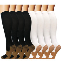 Palo — chaussettes de Compression en Fiber de cuivre pour hommes et femmes, excellente Circulation 15-20mmhg, pour la course, le cyclisme, l'athlétisme