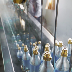 ZX 0.6L 공장 직접 휴대용 CO2 알루미늄 실린더 식품 등급 가스 탱크 음료용 고압 TPED 승인