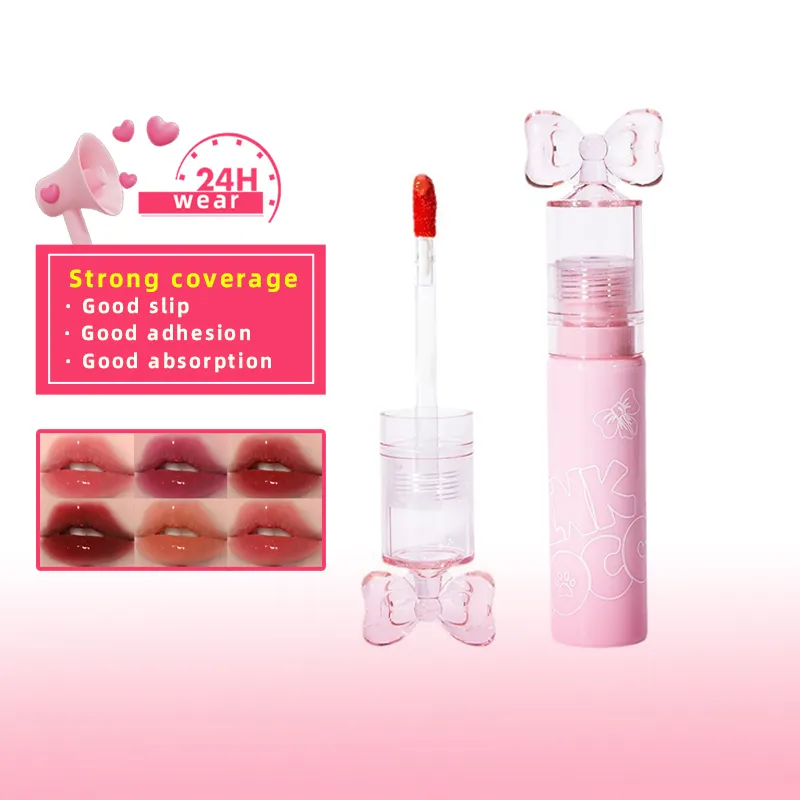 Venta caliente OEM 6 colores brillo de labios gelatinoso brillo de labios con un brillante espejo resplandeciente lápiz labial líquido hidrata el brillo de los labios