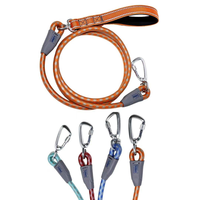 Ensemble collier et laisse pour chien NOVIPET en PVC imperméable, résistant aux déchirures, flexible, anti-emmêlement, avec clip pivotant à 360° pour l'entraînement