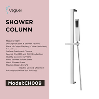 Mitigeur de douche mural moderne avec colonne de douche intégrée