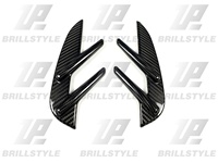Couvre-aération latérale en carbone sec, garnitures de conduit d'air, incrustations de type « Gill », à coller, pour extérieur BMW G80 M3, garnitures de pare-chocs latéraux 2021+