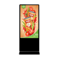 Signalisation Numérique Totem Kiosque sur Pied de 65 Pouces avec Écran LCD et Wifi pour Publicité Intérieure