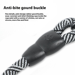 反射ショックプルーフ犬用リーシュソフトハンドル & 一体型襟付き調整可能ファッションPロープすべてのサイズ犬 & 猫ウォーキング - Product Image 5