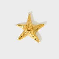 Accessoires de bijoux personnalisés DIY, pendentifs étanches en acier inoxydable, scorpion, marteau, étoile de mer, breloques pour femmes