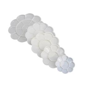 Paleta de Pintura de Plástico con Forma de Flor Blanca de <span class=keywords><strong>la</strong></span> Marca Weizhuang para Pintura Acrílica, Acuarela y Cerámica, Mezcla de Colores, Tamaño Personalizado para Artistas - Product Image 5