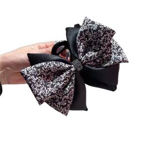 กิ๊บติดผมผ้าลายดอกไม้สไตล์ยุโรปและอเมริกาแบบใหม่ พร้อมกิ๊บหนีบผมพลาสติกแบบฝรั่งเศส - Product Image 6