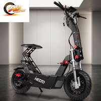 Scooter Eléctrico de Dos Ruedas con Batería de Litio de 10000W, Velocidad de 100km/h, Alcance de 130km, Plegable, Impermeable, con Funciones Electrónicas y Control Remoto Inteligente