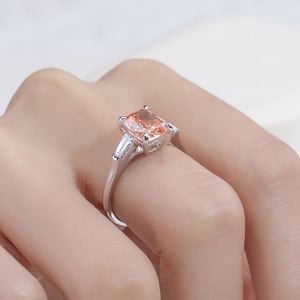 Anillo de Diamantes Rosados de Moda, Joyería Messi MSR-2039 PT950 para Mujer - Product Image 6