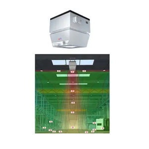 Peralatan pemanas sistem udara iklim ruang besar dan tinggi, peralatan pemanas dengan pengontrol iklim unit pemanas Air panas untuk gudang bengkel