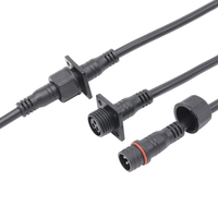 AOHUA Connecteur circulaire en plastique femelle monté sur panneau d'éclairage LED 3 broches personnalisé Connecteur de câble étanche M19 IP65