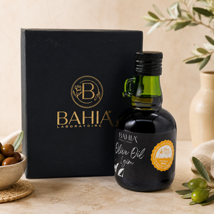 Huile d'olive extra vierge liquide OEM sous marque privée, durée de conservation de 3 ans, en bouteille en verre foncé, pour la cuisine haut de gamme et les soins de la peau - Laboratoire Bahia - Product Image 6