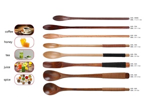 Utensili <span class=keywords><strong>per</strong></span> Mescolare in Legno Naturale Fatti a Mano, Cucchiai con Manico Lungo, <span class=keywords><strong>Cucchiaini</strong></span> da Tè, <span class=keywords><strong>Cucchiaini</strong></span> da Caffè, Bastoncini <span class=keywords><strong>per</strong></span> Mescolare Latte e <span class=keywords><strong>Miele</strong></span> - Product Image 4