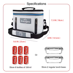 Sac isotherme en polyester imprimé léopard, imperméable, thermique, capacité 6L, sac à lunch portable pour la livraison de nourriture en extérieur - Product Image 2