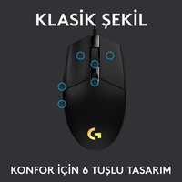 Original untuk Logitech G102 8000dpi RGB Wired Optical Gaming Mouse Antarmuka Mini USB Orientasi Tangan Kanan Tersedia di Stok