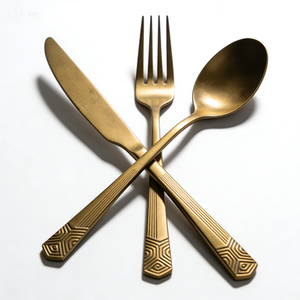 Precision CNC Machined Metal Cutlery Set - Custom Designed Dinner Knife Fork Spoon for <b>Commercial</b> Use - Product Image 3