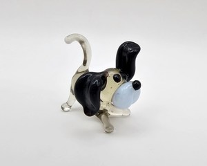 Figura de Perro de Vidrio Soplado a Mano, Escultura de Animal, Artesanía Hecha a Mano, Feng Shui, Religiosa, Decoración de Pascua y Navidad, Pieza de Arte Decorativa de Rajasthan - Product Image 2