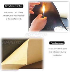 Tapis insonorisant et isolant thermique pour voiture 200x50cm 3MM 6MM, isolation phonique et thermique du moteur, mousse acoustique en coton autocollante - Product Image 3