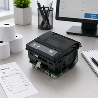 Imprimante thermique de reçus et codes-barres Caysn 58 mm, module d'impression intégré avec RS232/TTL