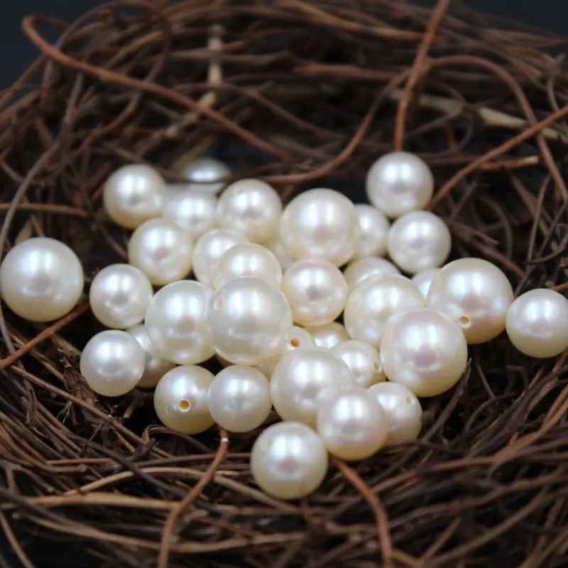 2-12mm Full Perfectly Round Half No Hole Wholesale Real Fresh Water Natural Freshwater Cultured Loose Pearls