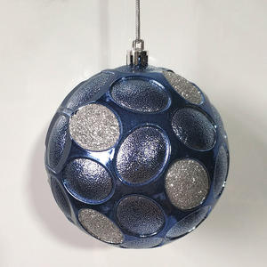 100mm handzeichnete Weihnachtskugel-Ornamente bruchsichere Weihnachtsbaum-Dekoration Weihnachts-Aufhängungs-Dekoration - Product Image 5