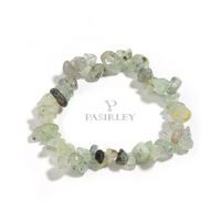 Nouveau Style pierre précieuse naturelle vert Aventurine femmes corde élastique gravier irrégulier Bracelet en pierre naturelle pour filles cadeaux