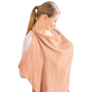 Couverture <span class=keywords><strong>d</strong></span>'<span class=keywords><strong>allaitement</strong></span> personnalisée en mousseline de coton double respirante, châle pour femmes, couverture <span class=keywords><strong>d</strong></span>'<span class=keywords><strong>allaitement</strong></span> pour bébé, <span class=keywords><strong>tablier</strong></span> de maternité - Product Image 2