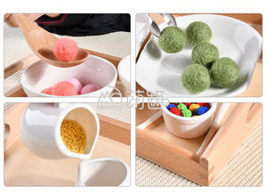 Moetry matériaux Montessori activité de vie pratique avec plateau en bois de hêtre jouets éducatifs pour Montessori Centre - Product Image 5