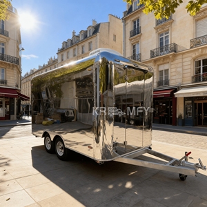 Carrito de café móvil, carrito de helados, remolque con licencia DOT en venta, camión restaurante con cocina completa, vehículo expendedora de alimentos. - Product Image 1