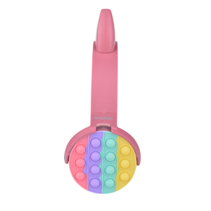 Tonghan-<span class=keywords><strong>auriculares</strong></span> inalámbricos para niños y niñas, cascos populares con orejas de gato rosa - Product Image 4