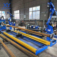 Station de soudage de tuyaux entièrement automatique par robot industriel, station pour la fabrication de tuyaux et de bobines de tuyaux