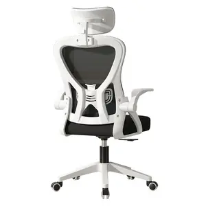 Chaise de bureau ergonomique en maille bon marché Chaise de personnel réglable en hauteur et dossier avec appui-tête 3D
