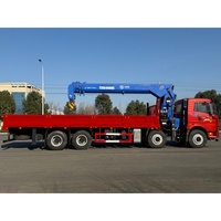 Grue montée sur camion CLW 8x4 de 16 tonnes, flèche droite à 5 sections, longueur de levage de 19,8 m, moteur Cummins, pompe Huade robuste, boîte de vitesses