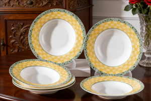 Platos de Cerámica con Diseño Floral Retro Americano, 9.5 Pulgadas, 6 Piezas en Caja, para Regalos y Bodas, Gran Venta - Product Image 5