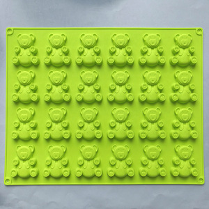 24 cavités grand moule ours gommeux grand ours moule à crayons pour brownie <span class=keywords><strong>muffin</strong></span> <span class=keywords><strong>chocolat</strong></span> ganache gelée pralines caramels moule à bonbons - Product Image 5