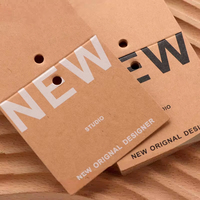 Étiquettes de vêtements en papier, personnalisation de l'impression, bricolage, étiquettes pliables, étiquettes personnalisées haut de gamme pour vêtements pour femmes