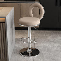 Chaise de style anglais, luxe nordique, pivotante, contemporaine, bar, moderne, comptoir de cuisine, chaise haute de bar, outils de bar, chaise pivotante de bar