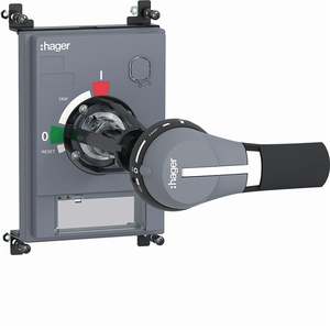 HXW031H Personalizable con mango giratorio extendido Hagers Grey L200mm para interruptor automático h3 x630, h3+ P630 - Product Image 1