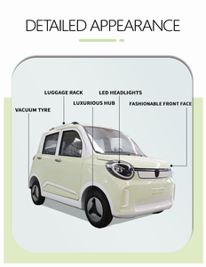 BRT Cheapest High Quality 4 Wheel New Electric Cars Made in China MINI EV car old school 4 wheel mini electric vehicle - Product Image 6
