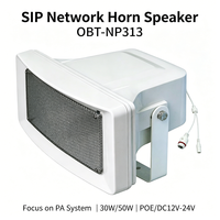 OBT-NP313 40W POE PA Haut-parleur à cornet IP étanche mural, indice de protection IP65, extérieur, pour Wi-Fi/audio haute résolution, portable