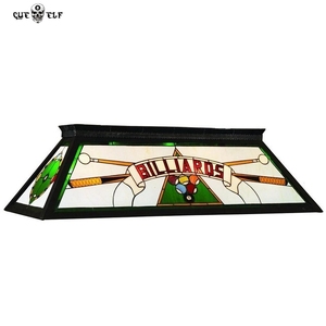 Cueelf Phong Cách Phổ Biến Màu Kính 4-Light Knockdown Khung Billiard <span class=keywords><strong>Pool</strong></span> Snooker Bảng Ánh Sáng - Product Image 3