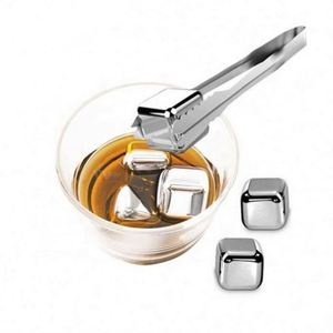 OEM <b>Cheap</b> Price Custom Stainless Steel Whiskey Stones Metal Reusable Ice Cubes for Bar - Product Image 4