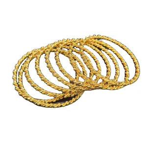 Braccialetti in oro rame Dubai di alta qualità chiusi braccialetti con ciondoli personalizzati Bling braccialetti colorati per ragazze