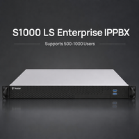 Yeastar S1000-LS Enterprise IP PBX 1000 Pengguna 300 Panggilan 400 Trunk VoIP Dual Power Supply Solusi Kantor Bisnis Besar