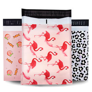 Bolsa de correo de plástico polivinílico con patrón colorido impreso personalizado de alta calidad, sobres de correo, embalaje de tela, bolsa de mensajería - Product Image 1